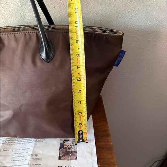 Burberry tote bag nova check blue label nylon - Picture 10 of 11